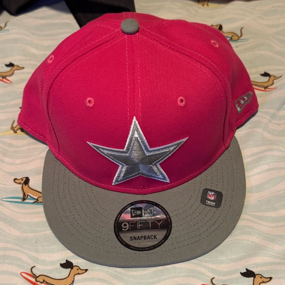 Dallas Cowboys New Era Pink and Gray Snapback Hat
